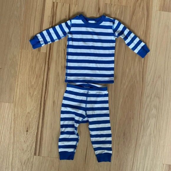 Hanna Andersson Stripped Toddler cotton pajama set for 18-24 months - Picture 2 of 3